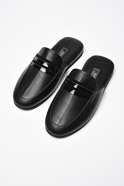 STYLE G&C COLLECTION Erkek Siyah Damatlık Çeyiz Terliği