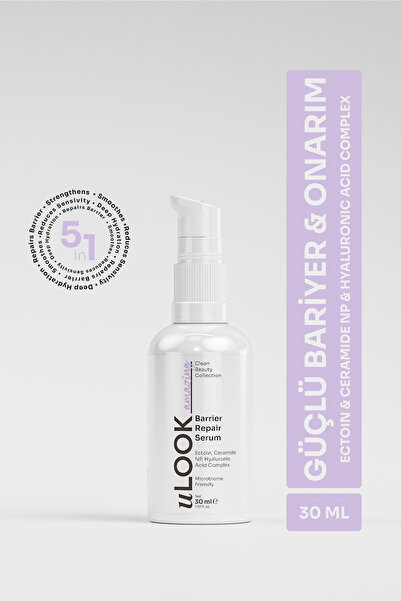 uLOOK Cilt Bariyeri Onarıcı Serum 30 ml – Seramid ve Hyaluronik Asit İçeren Y...