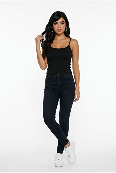 Bynkcl Knitted Tank Top with String Straps and Sponge Padding