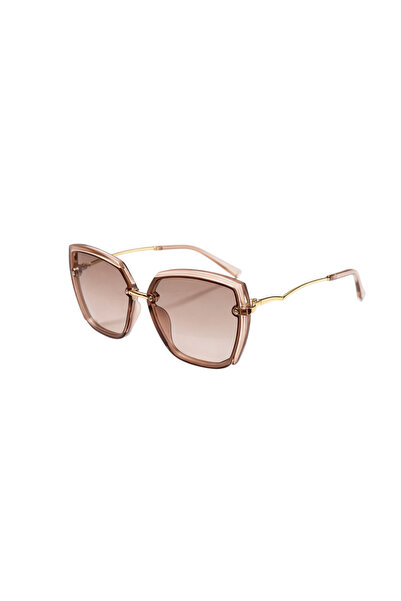 Toz Vintage Zayara Beige Frame Polarized Glass Vintage & Retro Unisex Sunglasses