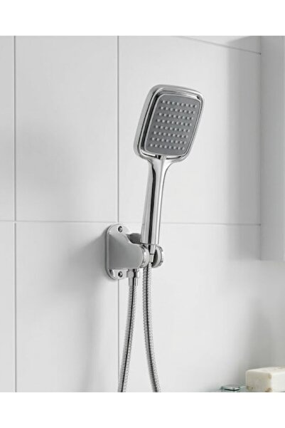 Kanonik Education Μαύρο σετ ντους με κεφαλή ντους χειρός, σπιράλ σωλήνα και κ...