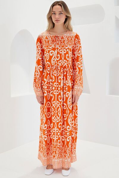 Hiccup BDART Φόρεμα μάξι με σχέδια και λεπτομέρεια δεσίματος