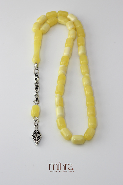 THAD Beirut Amber Prayer Beads - Capsule Cut - Natural and Stylish Gift - Simile