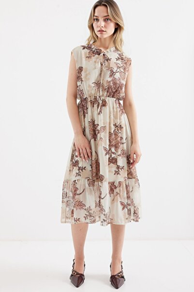 Hiccup BDART Μίντι φόρεμα με λουλουδάτο σχέδιο με ζώνη