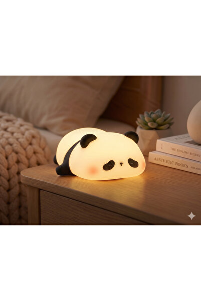 sepetrota Panda-Işık | Renk Değiştirebilen Şarjlı Silikon Gece Lambası