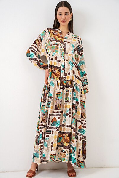 Hiccup Μάξι φόρεμα με σχέδιο BDART με λαιμόκοψη σε σχήμα V