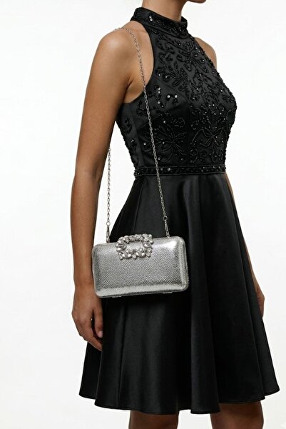 37Numara Γυναικεία βραδινή τσάντα φορέματος με πέτρες ΑΣΗΜΙ