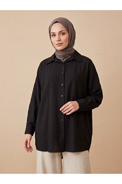 Foremia Front Roba Detailed Tunic-Black
