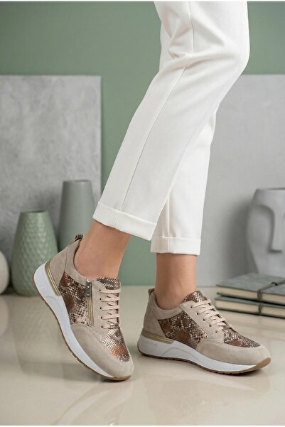 37Numara Αθλητικά παπούτσια - Κρέμα - Χαμηλό τακούνι (1-4 cm)