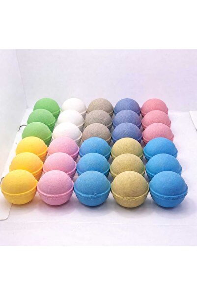 COLOURFUL MASAL 30'lu 45 gr Banyo Topu, Manikür Ve Pedikür Boy Nem Bombası ,b...
