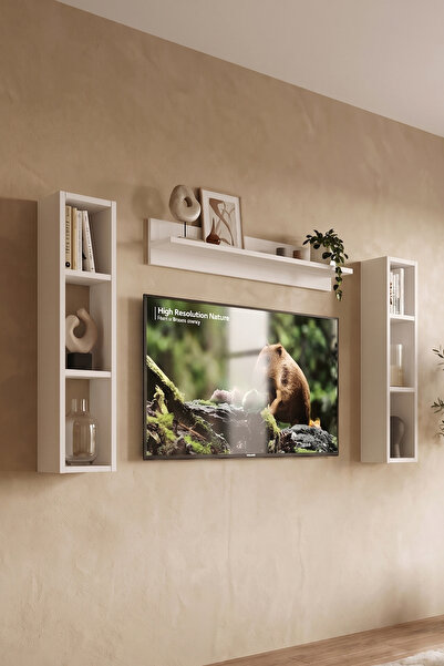 Pulse Wall Shelf Set White Pu2-w