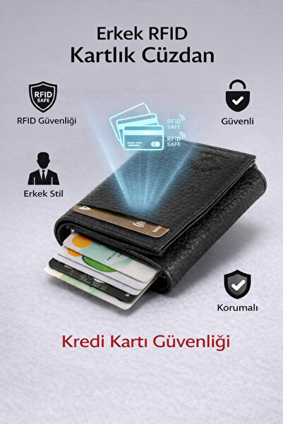 macsoo Ανδρική Vegan Δερμάτινη Μαύρη Θήκη για Πορτοφόλι με Συρόμενο Μηχανισμό...