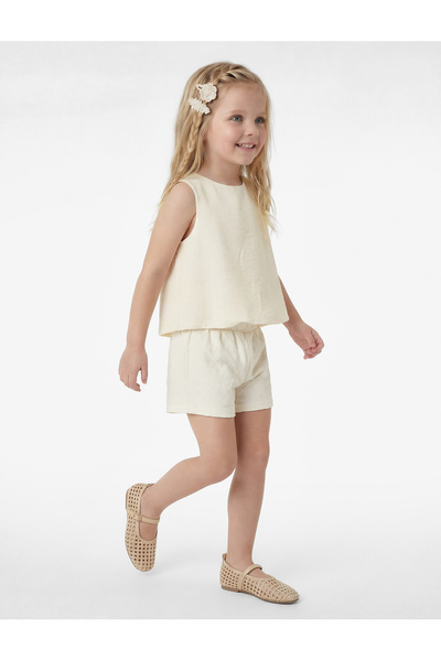 Koton Bisiklet Yaka Sarı Kız Bebek Bluz 6SMG60038AW