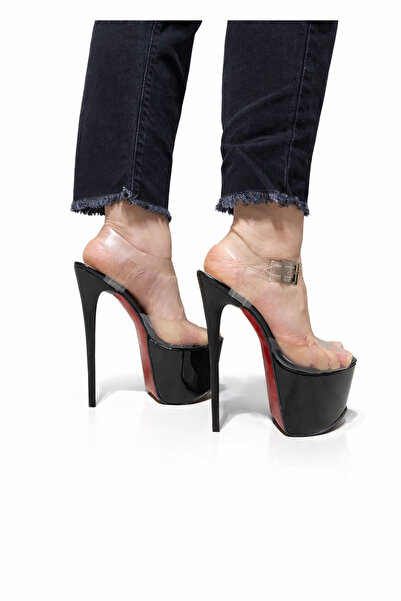 HAYYSHOES Şeffaf Platform Topuklu Ayakkabı