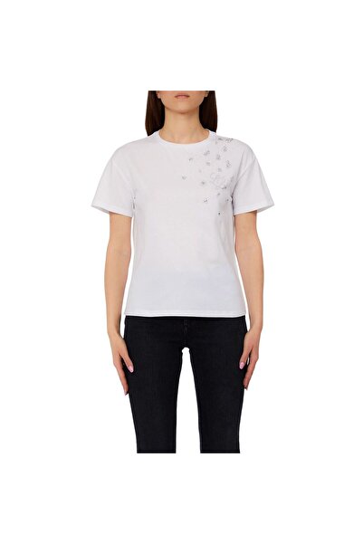 liu.jo Liu Jo Logolu Ve İşlemeli Tshirt
