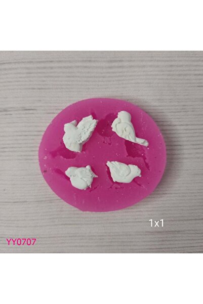 YOYOMOLD YY0707 Dörtlü Kuş Modeli Silikon Kalıp