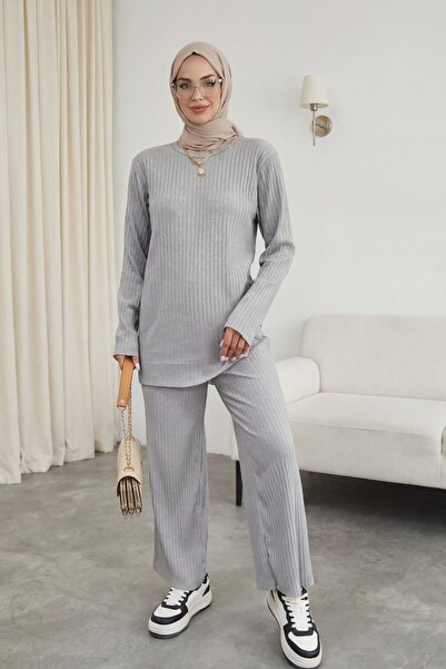 Modamorfo Σετ Camisole Crew Neck - Ανοιχτό Γκρι