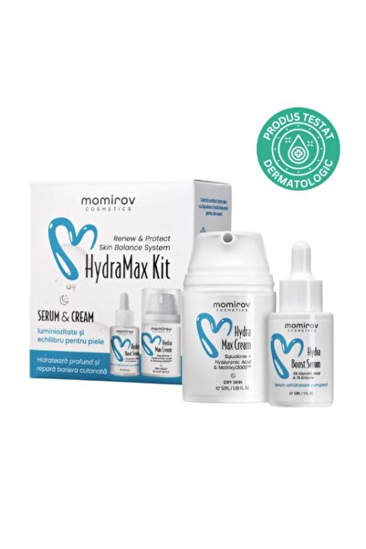 Momirov Cosmetics Kit HydraMax cu ser și cremă pentru tenul uscat