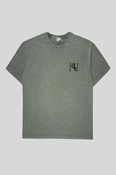 GMG FIRENZE Ανδρικό μπλουζάκι με λαιμόκοψη και εκτύπωση με έγχυση στο πίσω μέ...