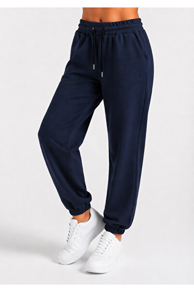 FORMO Γυναικείο παντελόνι με μπλέ Navy βαμβακερή τσέπη υψηλής ποιότητας ελαστ...