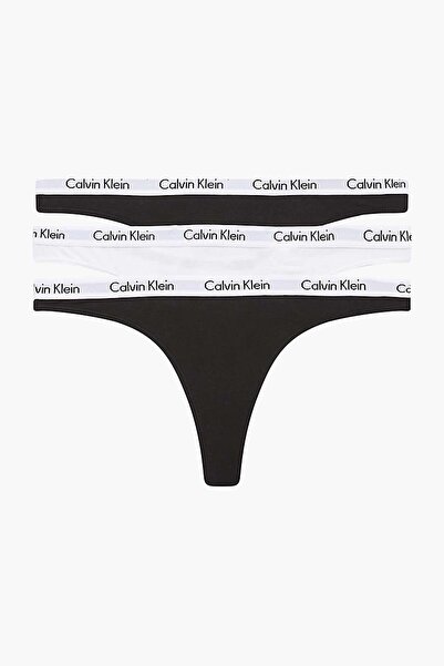 Calvin Klein Majtki z paskiem w pasie z kobiecym podpisem 000qd3587e-wzb – cz...