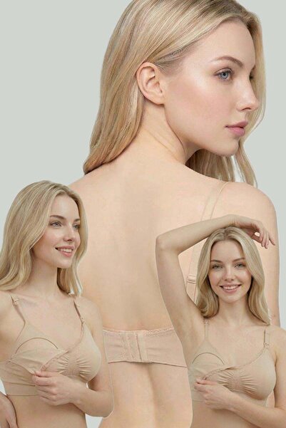 İmaj 286 Χρώματα δέρματος 3 τεμαχίων Σουτιέν χωρίς ραφές για έγκυες και θηλάζ...