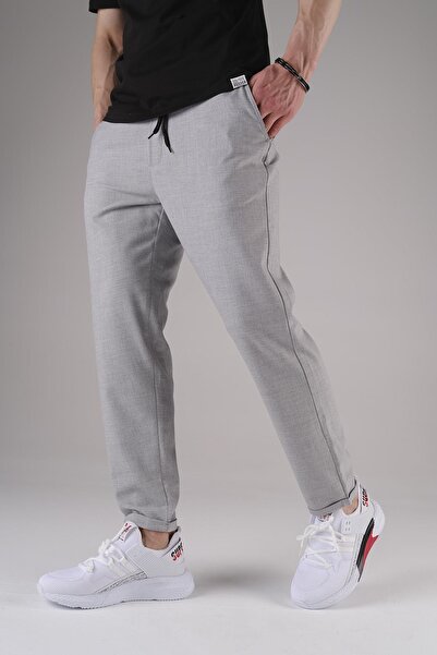 Oksit Ανδρικό παντελόνι Jogger Joy Slim Fit με ελαστική μέση με διπλό πόδι