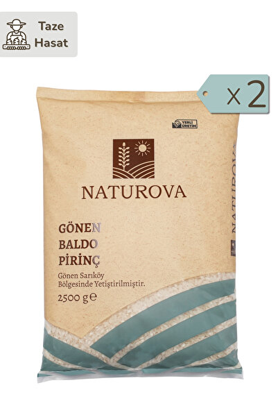 NATUROVA Gönen Baldo Pirinç 2,5 Kg X 2 Adet - Doğal Tarım, Yerli Tohum