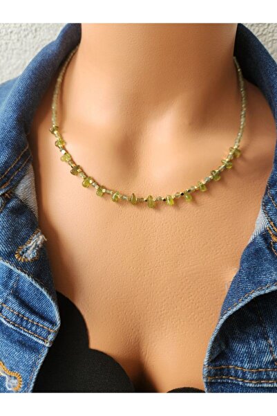 Home Peridot Taşı Minimal Kolye