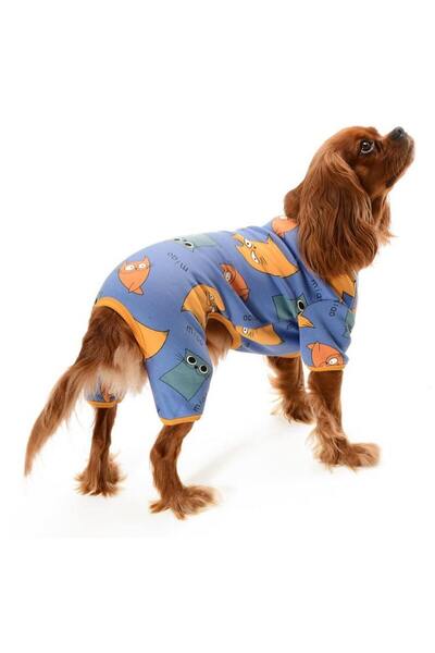 Petza Küçük ve Orta Irk Köpek Pijama Tulum - Adumo - Köpek Kıyafeti