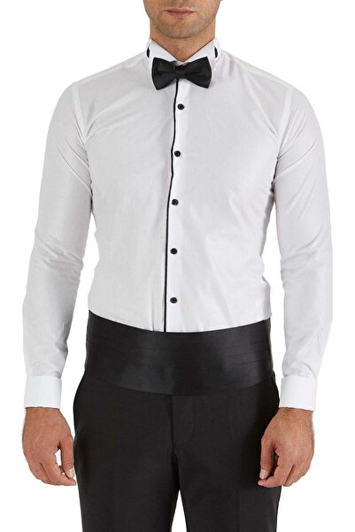 Efor Cămașă clasică albă GK 323 Slim Fit pentru bărbați