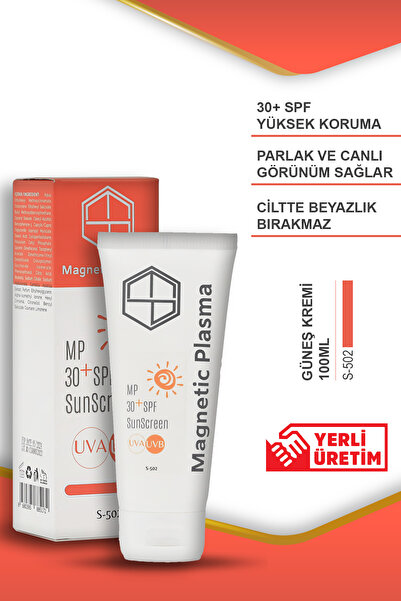 MAGNETİC PLASMA Yüz Güneş Kremi - Tüm Cilt Tipleri Için Yüksek Koruma - Spf30...