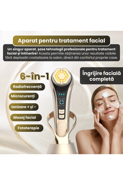RAPAZ TREND RPZ Aparat de tratament facial, întinerirea pielii 6 în 1, Mezote...