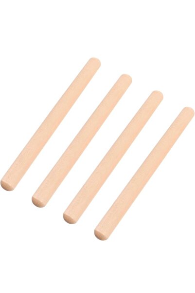 Toy Oyuncak Okul Öncesi 30 cm. Ahşap Ritim Çubugu 6 Çift (12 Adet) Perküsyon Sopası Müzik Aleti
