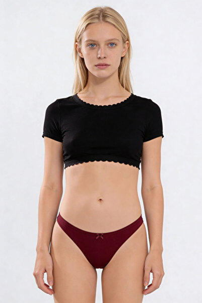 BUTİK1AVM Γυναικεία εσώρουχα από μπαμπού, μονή συσκευασία, 100% μπαμπού, εξαι...