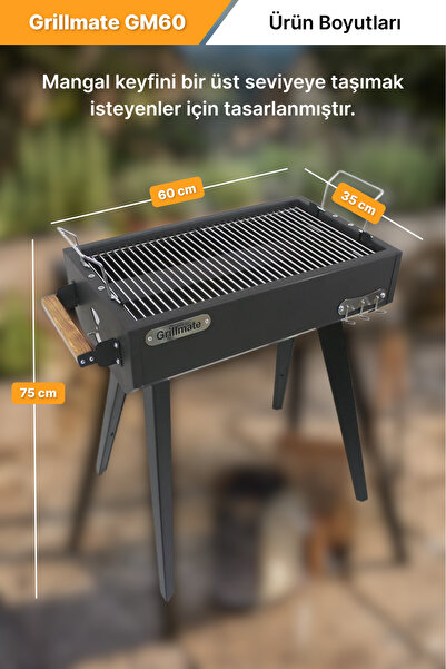 Grillmate Gm-60 Mangal (DÖKÜM İZGARALI)