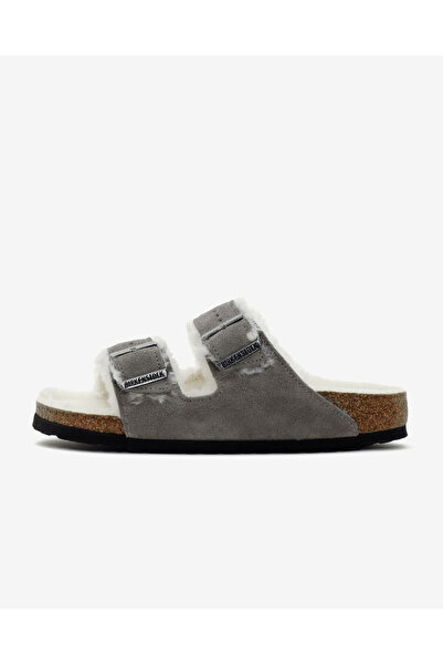 Birkenstock ARIZONA VL FELL LAF Gri Terlik 1017403