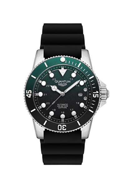 Quantum BAR1115.371 Baracuda Otomatik Mekanizmalı Çizilmez Safir Camlı Siyah ...