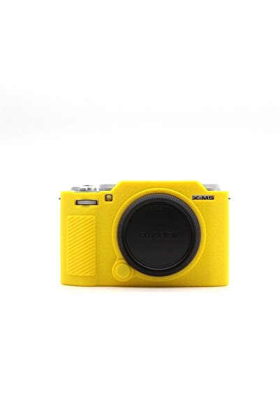 Mettzchrom Fujifilm XM5 Kaymaz Doku Tasarımı Silikon Kılıfı Fujifilm X-M5 Kamera Sadece Koruyucu kılıf