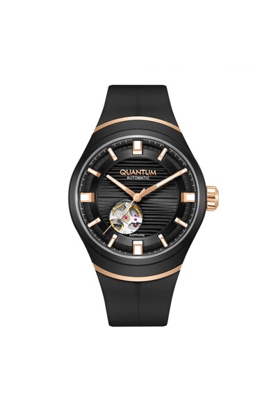 Quantum Qmg1203.851 Q-Master Automatic Movement Sapphire Glass Silicone Strap...
