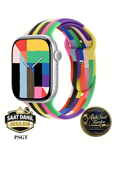 Apple Watch seri 10-11 46 mm 9/8 7 49 45mm 44mm 42mm Ultra 2 49mm Uyumlu Silikon Kordon