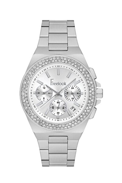 Freelook Fl.1.10469-1 Functions Active Stone Design Steel Case Steel Band Met...