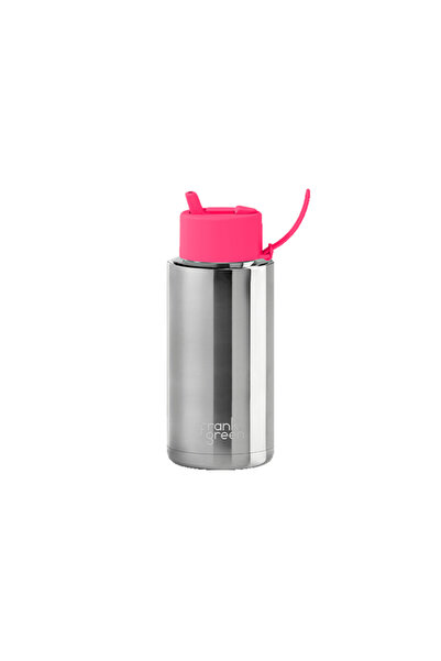 Espressolab Frank Green Neon Pembe Pipetli Çelik Termos 1L No:121