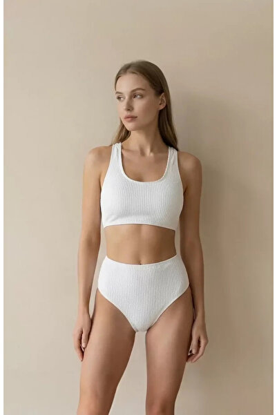 R ROCKBLACK Γυναικείο Σετ Εσωρούχων White Cross Με λεπτομέρεια στην πλάτη – Μ...