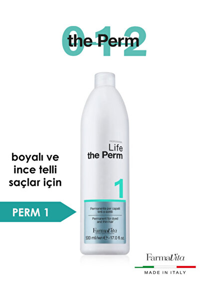 Farmavita Life Perma İlacı No:1 Boyalı Saçlar 500 Ml