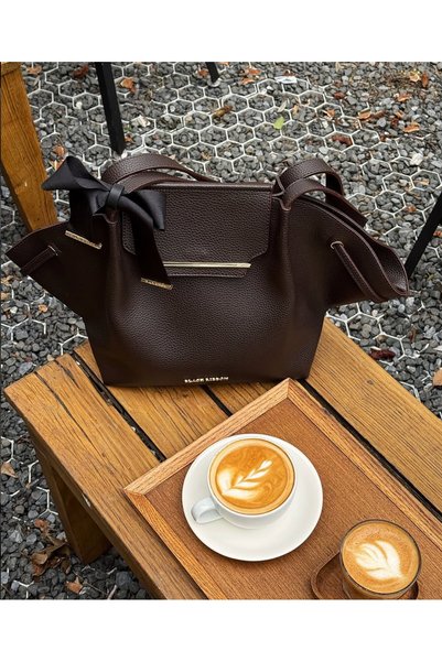 Black Ribbon Sasha Midi Omuz Çantası - Kadın Tote Bag