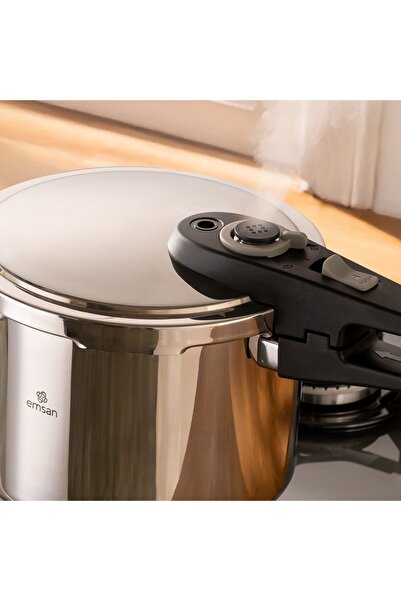 Emsan Fast Cooker Çift Emniyetli Düdüklü Tencere 6 Lt