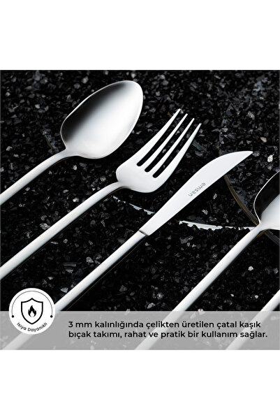 Emsan Lora 84 Parça 12 Kişilik Kutulu Çatal Kaşık Bıçak Takımı