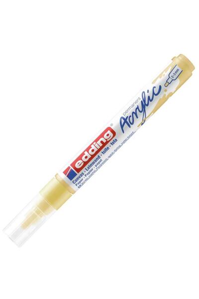 Edding قلم أكريليك ED5100 ذو رأس متوسط ​​لون أصفر باستيل 23 ملم برأس دائري