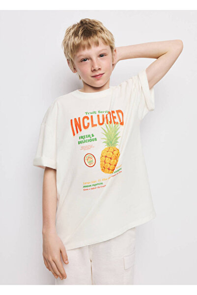 MANGO Kids Desenli boxy fit tişört